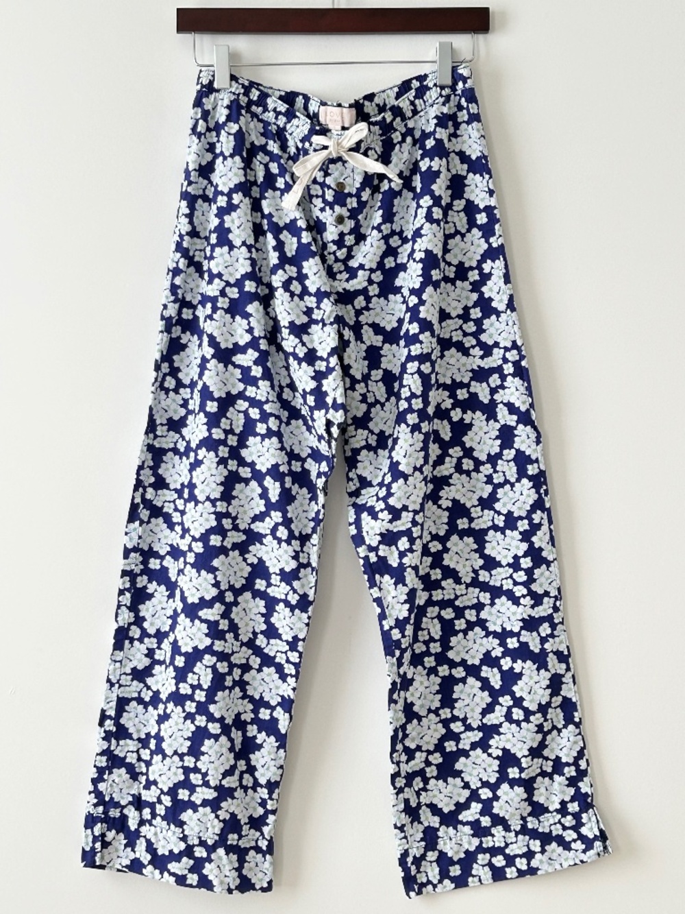 Love By Gap 100% Cotton Floral Wide Leg Pajama Lounge Pants